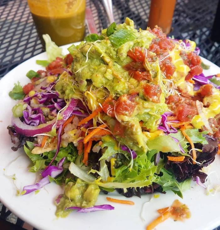 Social media post by vegetariantraveler