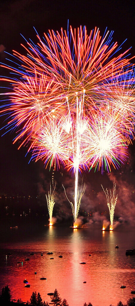 Lights on the Lake Fireworks Lake Tahoe