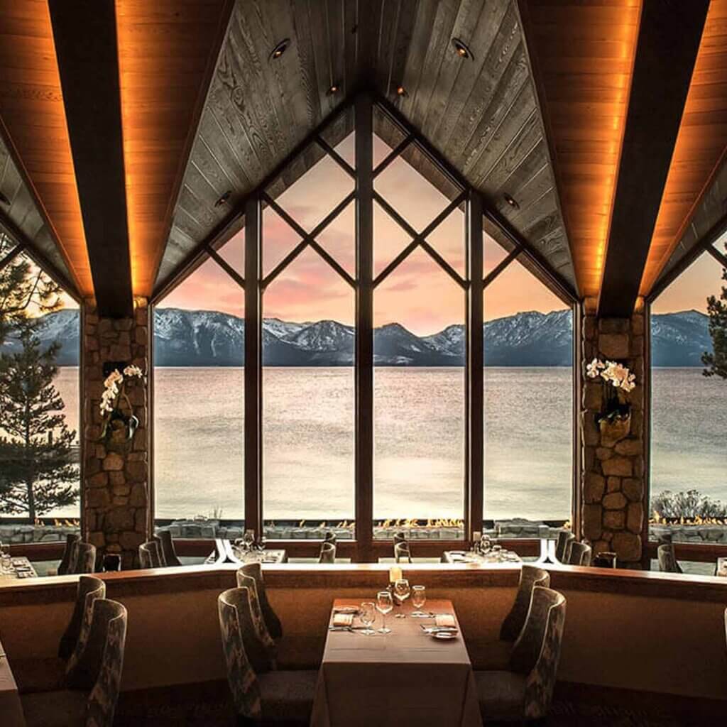 interior of edgewood restaurant lake tahoe
