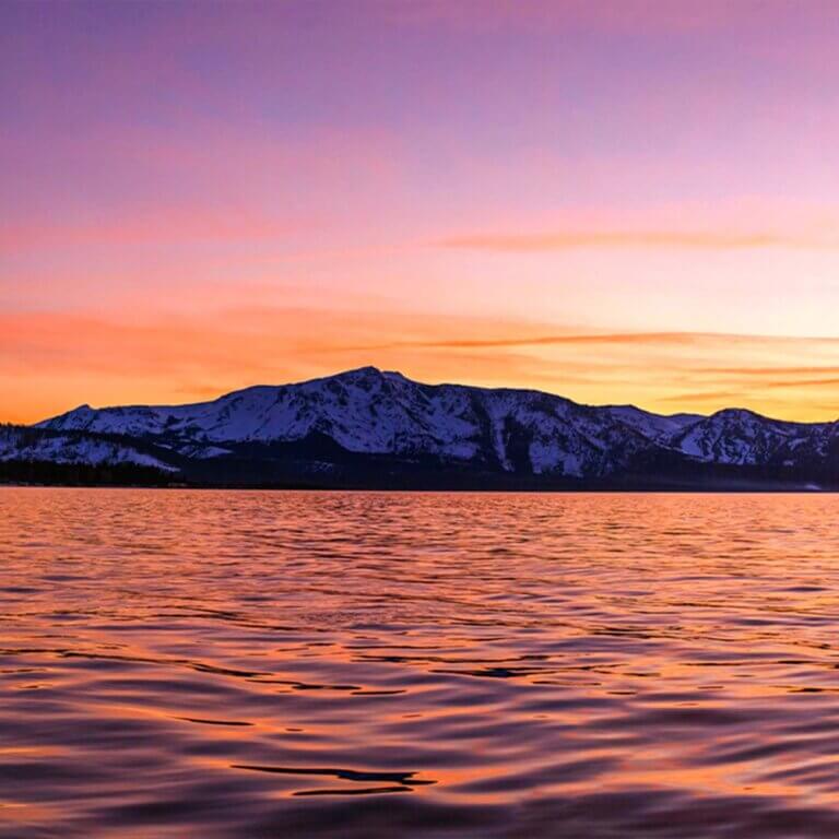 lake tahoe sunset