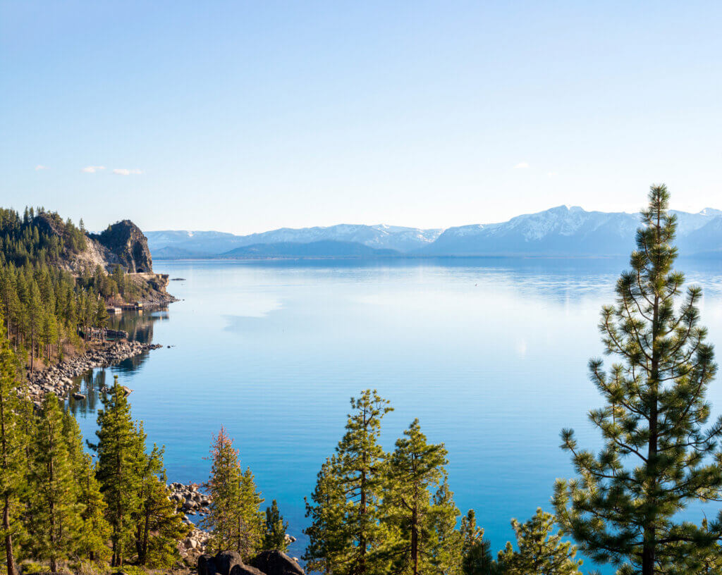 Scenic views of Cave Rock