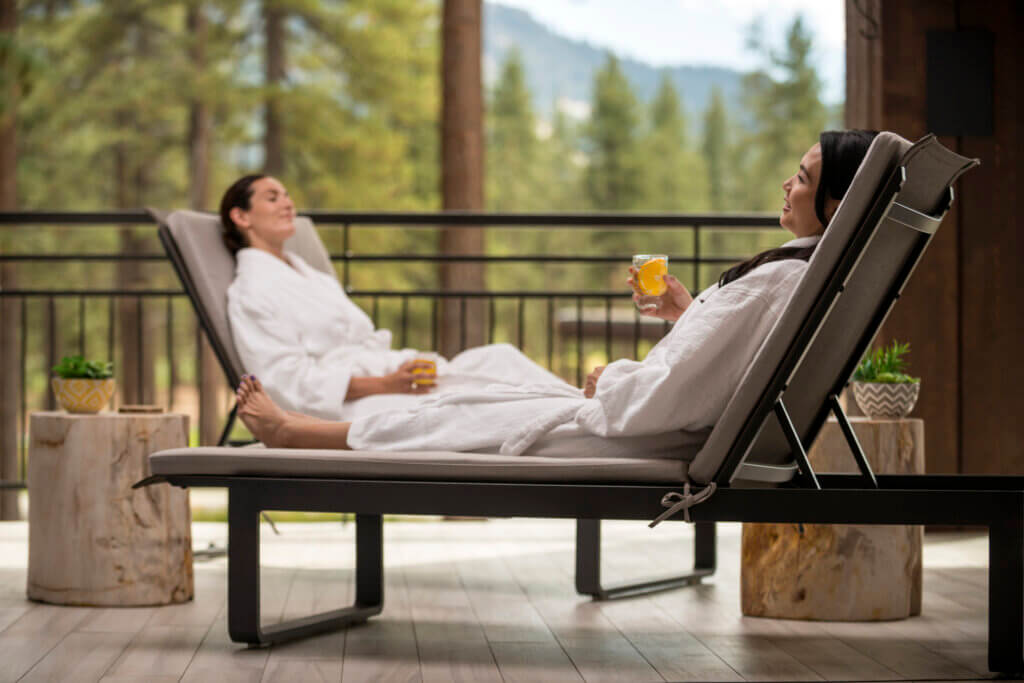 Soaking in some relaxation at Edgewood Tahoe Resort's Spa