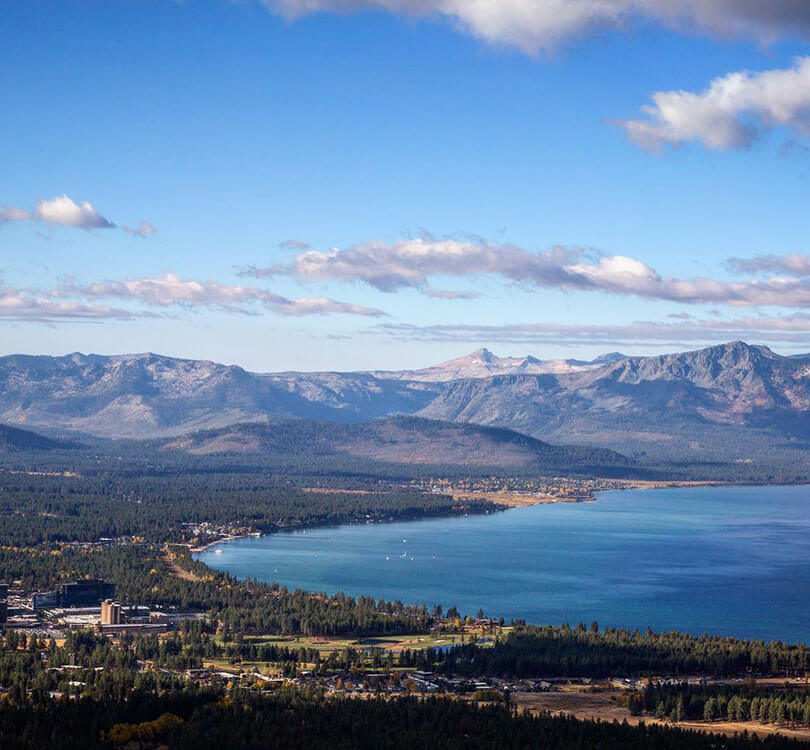 View from Castle Rock Lake Tahoe