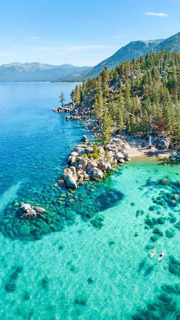 view of south lake tahoe shore