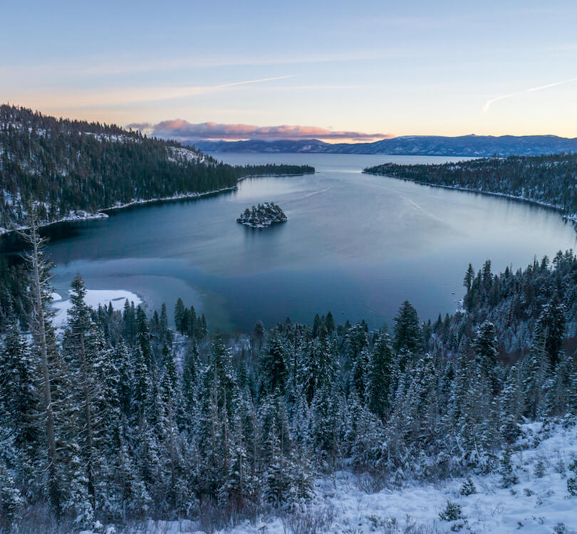 Winter Sunrise of Emerald Bay