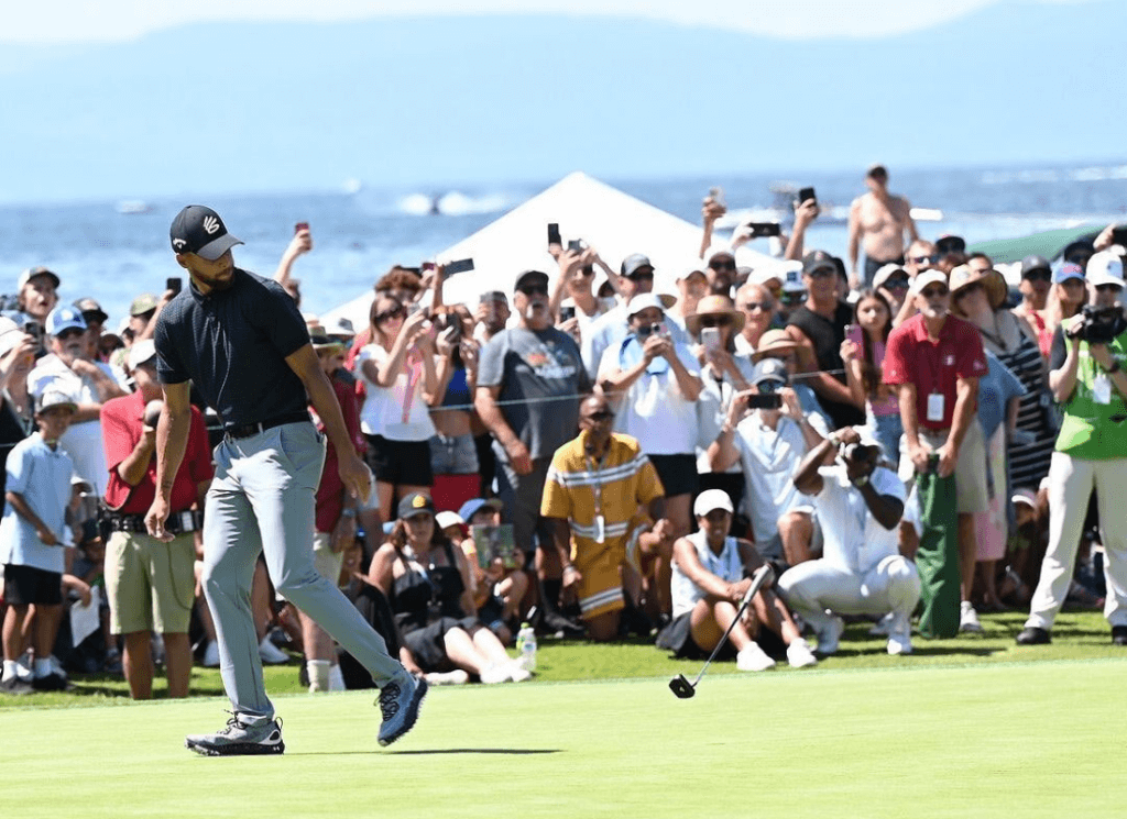 Curry at Celebrity Golf