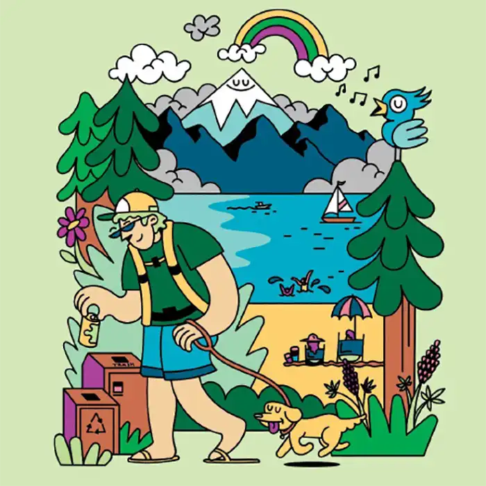 Let's Leave Less - Rules to Lake By Lake Tahoe