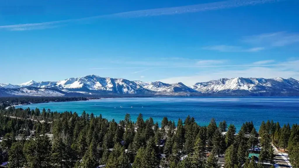 Winter Lake Tahoe webcam